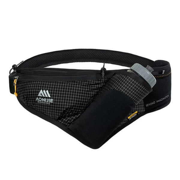 AONIJIE Waterproof Waist Messenger Bag Black- FH2501