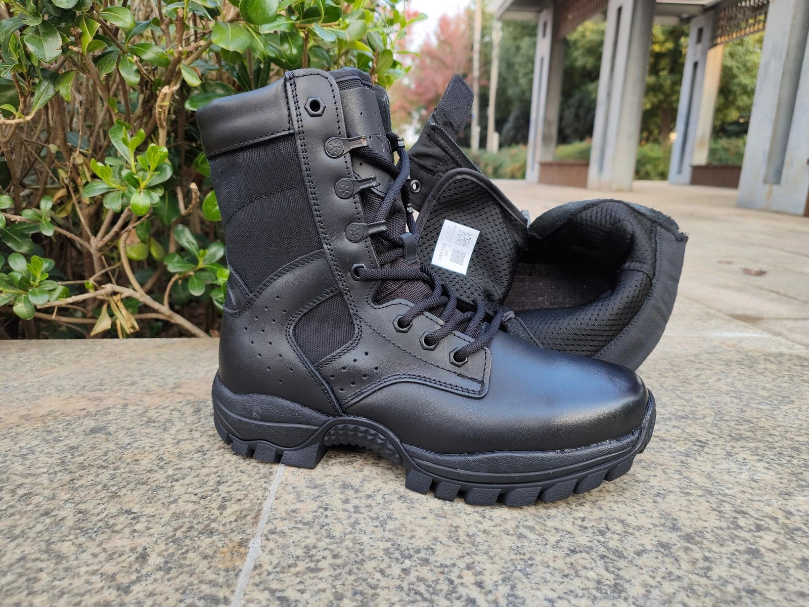 Gl Extra Tactical Boot w/ YKK Side Zip Black