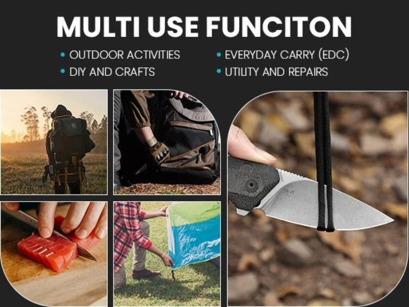 KIZER Invictus 154cm Blade Micarta Black & Button Lock 3.22"