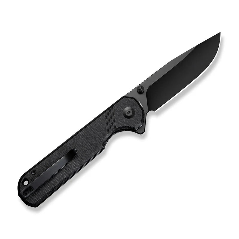 SENCUT Aetheris Black Canvas Micarta Handle Black9Cr18MoV Blade 3.68"