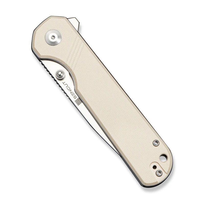 SENCUT Aetheris Ivory G10 Handle Satin finished 9Cr18MoV Blade 3.68"