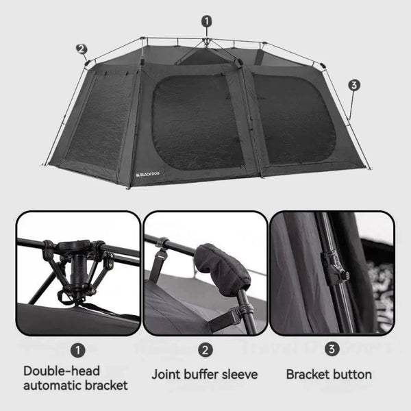Blackdog One Bedroom & One Living Room Automatic Tent 2.0