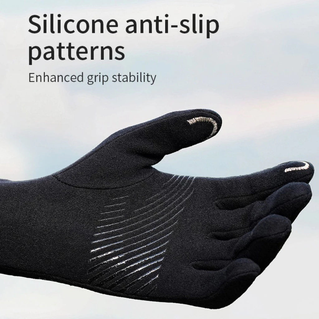 AONIJIE Breathable Full Finger Sport Gloves Black-M63