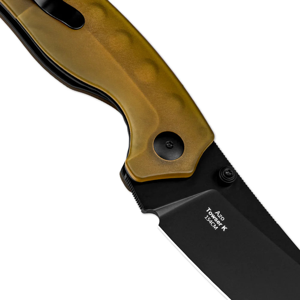 KIZER Towser K 154CM Blade Pei & Steel Liner 3.46"