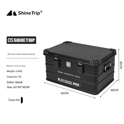 ShineTrip Aluminum Coffee Box Outdoor Set w/ Base Table