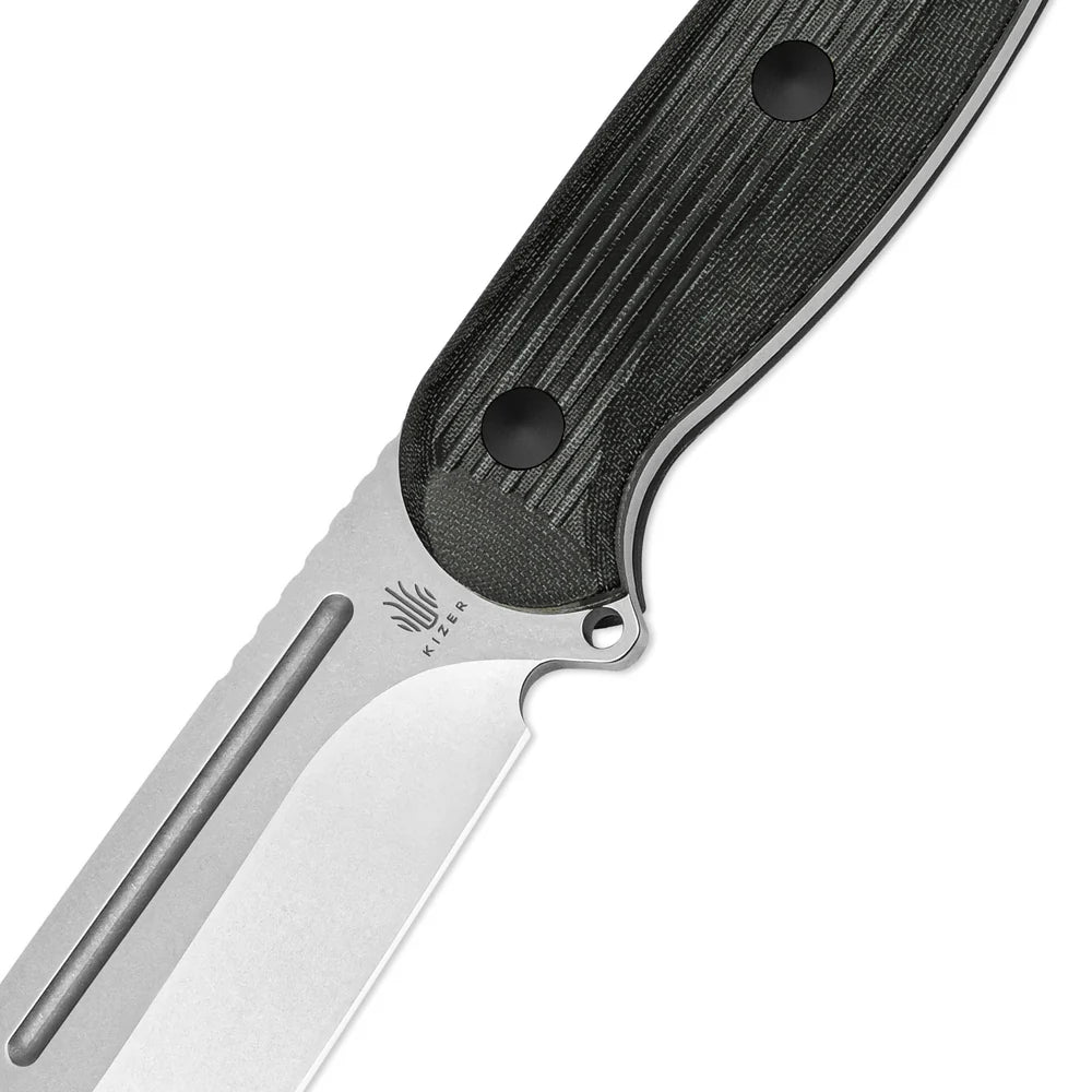 KIZER Ursa Major Nitro-V Blade Micarta Handle 4.43"