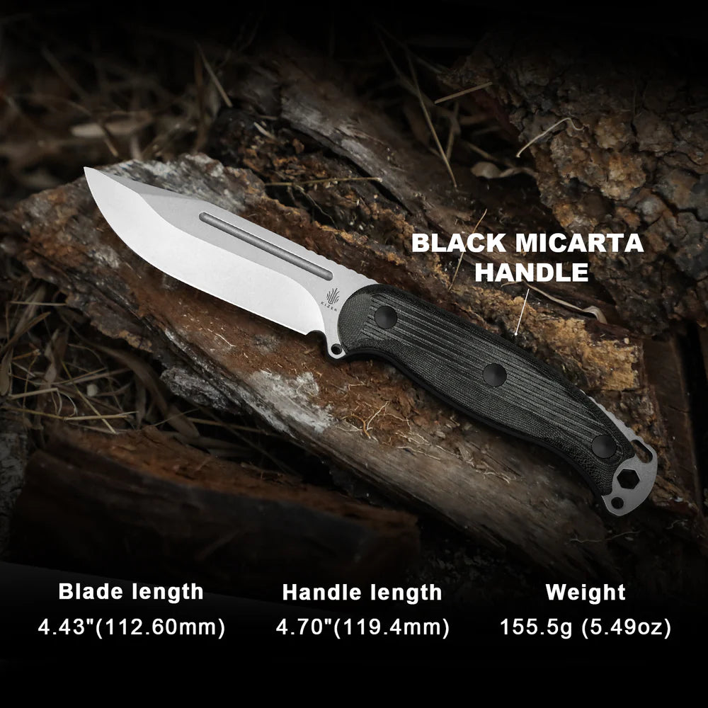 KIZER Ursa Major Nitro-V Blade Micarta Handle 4.43"