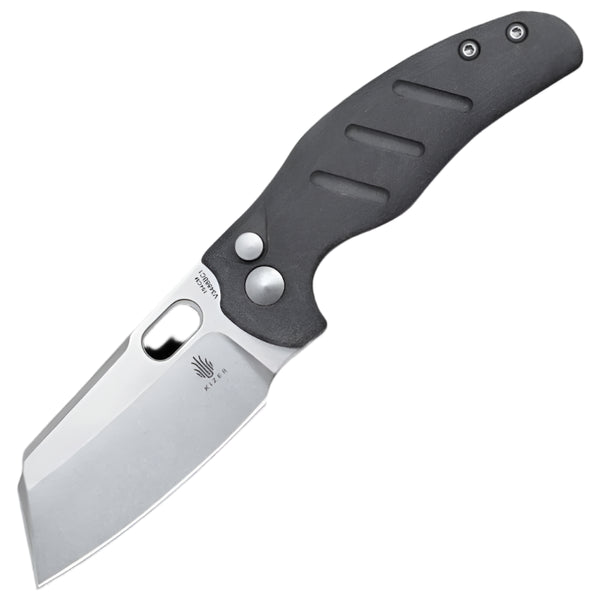 KIZER C01C Mini 154cm Blade Stone Wash Grays Harbor & Button Lock 2.61