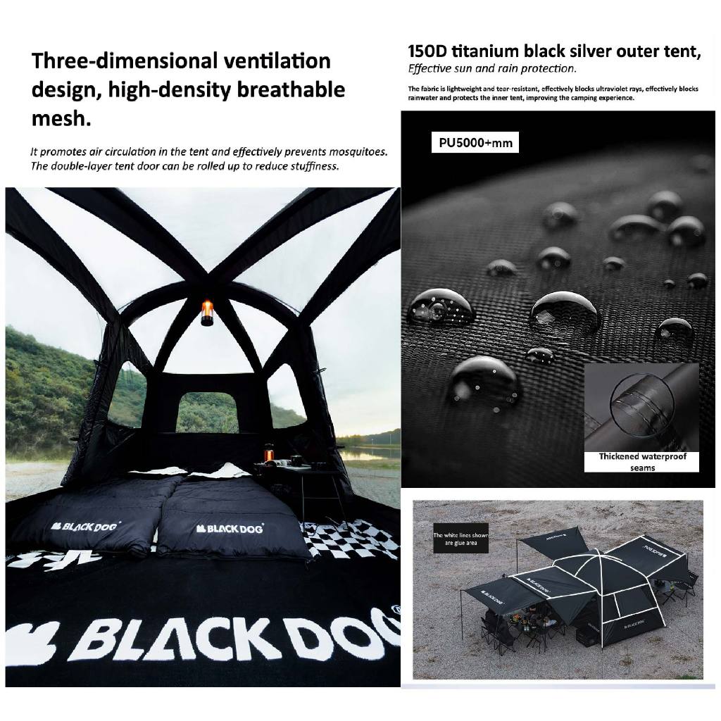 Blackdog Shan Ting 6.8 Quick Opening Tent w/ Extended Canopy