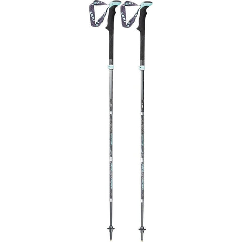 Leki Micro Vario Carbon Lady Trekking Pole - Black/Turquoise