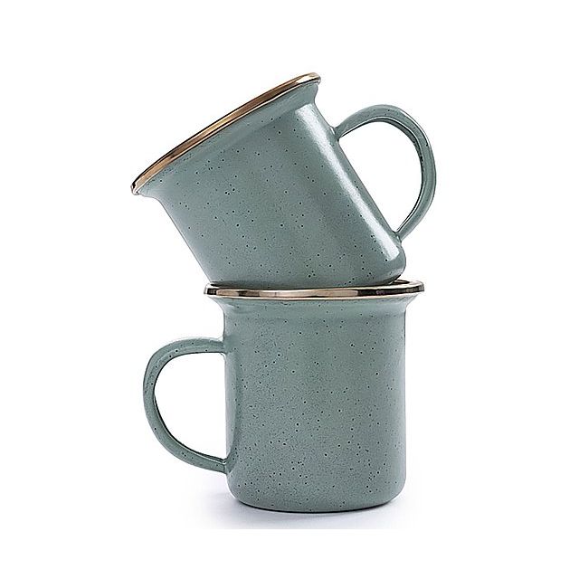 [CLEARANCE] BAREBONES Enamel Espresso Cups 2PK