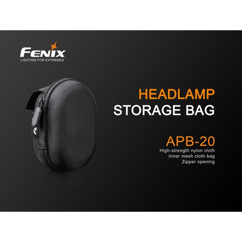 Fenix APB-20 Headlamp Storage Bag Black