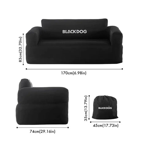 Blackdog Double Casual Inflatable Sofa w/ Built-in Pump