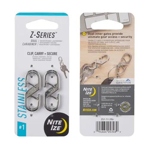 Nite Ize Z-Series Dual Carabiner #1 2PK