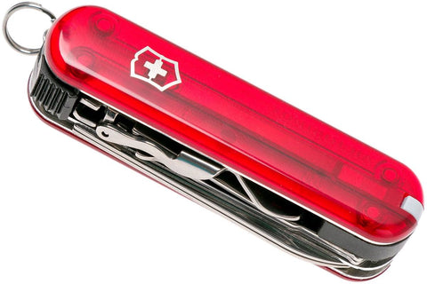 Victorinox Nailclip 580 Red Transparent