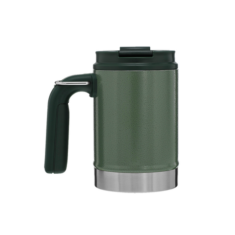 Stanley Classic Vacuum Steel Camp Mug 0.45L/16oz - Hammertone Green