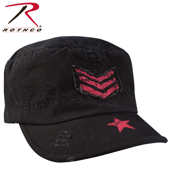 [CLEARANCE] Rothco Women's Vintage Stripes & Stars Adjustable Fatigue Cap
