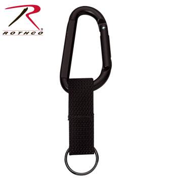 Rothco Jumbo 80MM Carabiner With Web Strap Key Ring