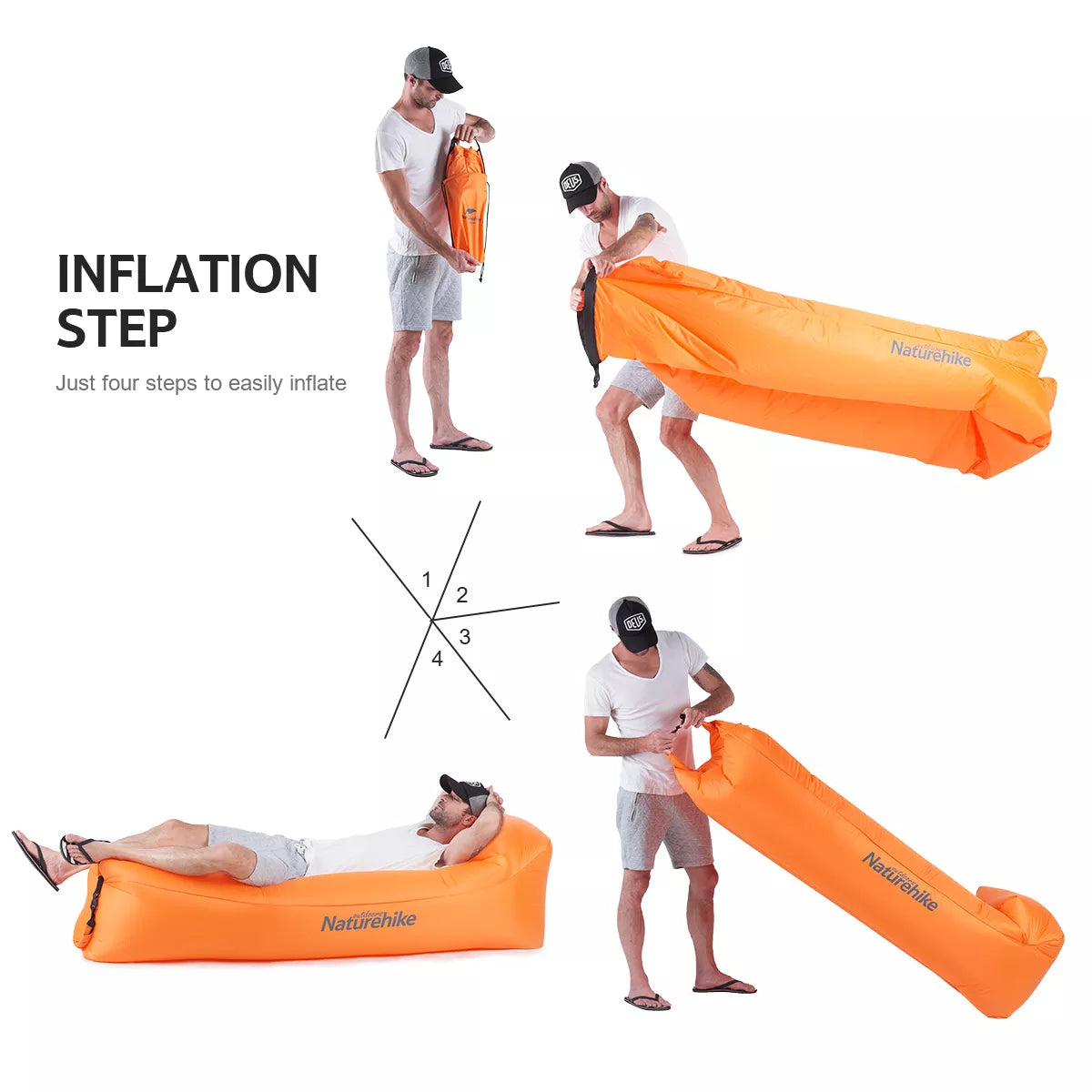 Naturehike Double Layer Portable Air Sofa w/ Pillow