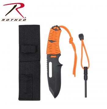 [CLEARANCE] Rothco Large Paracord Knife With Fire Starter