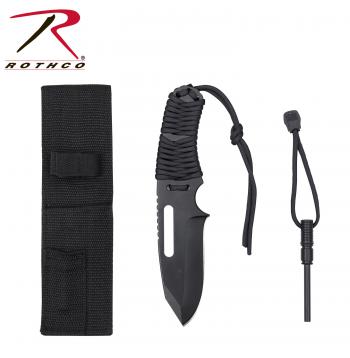[CLEARANCE] Rothco Large Paracord Knife With Fire Starter