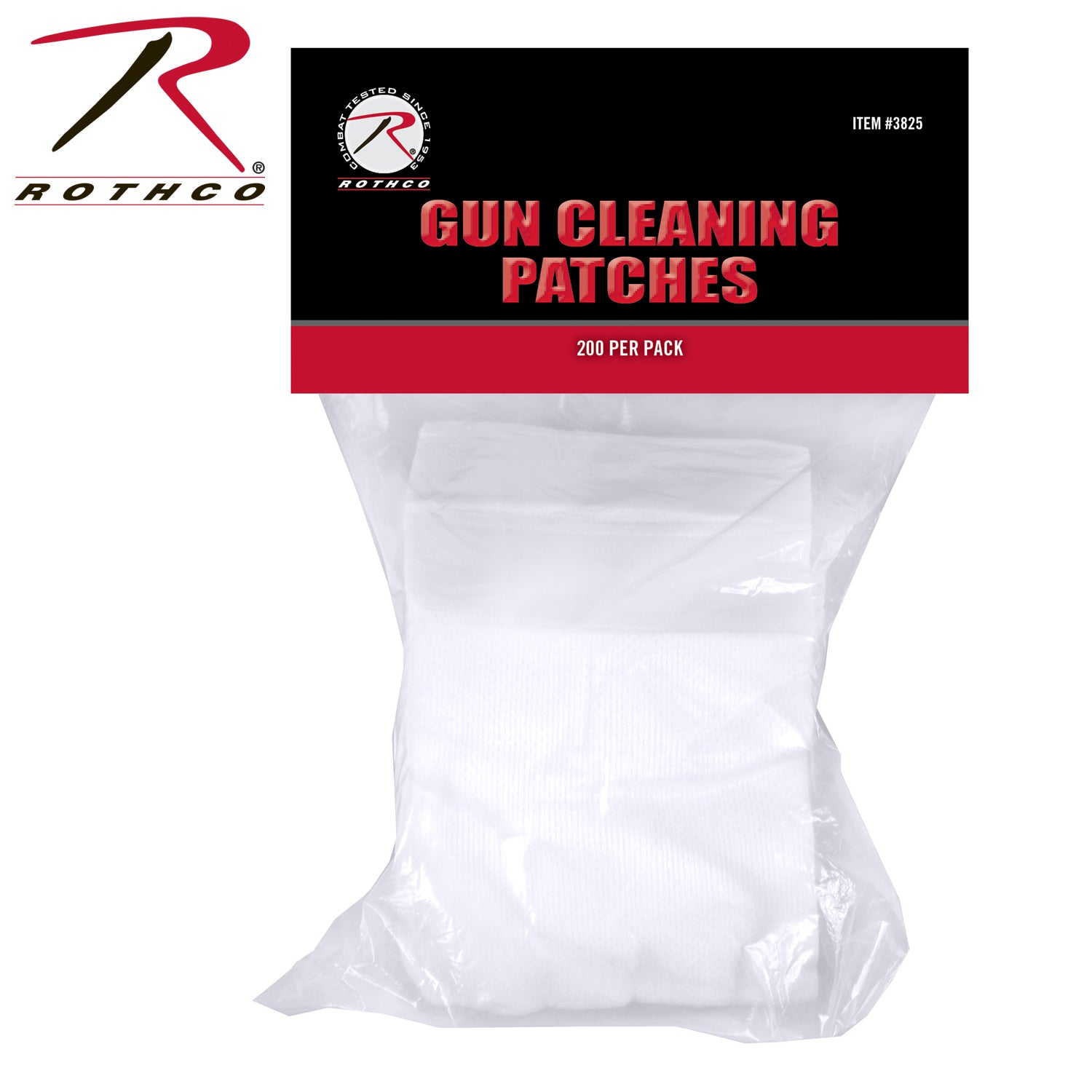 [CLEARANCE] Rothco Cotton Gun Cleaning Patches - 10 pcs