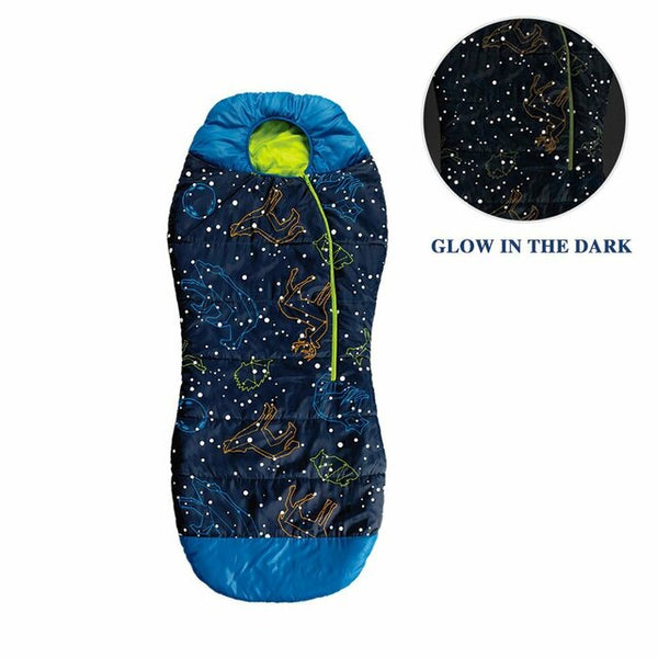 Ace Camp Youth Envelope Thin Glow In The Dark Sleeping Bag