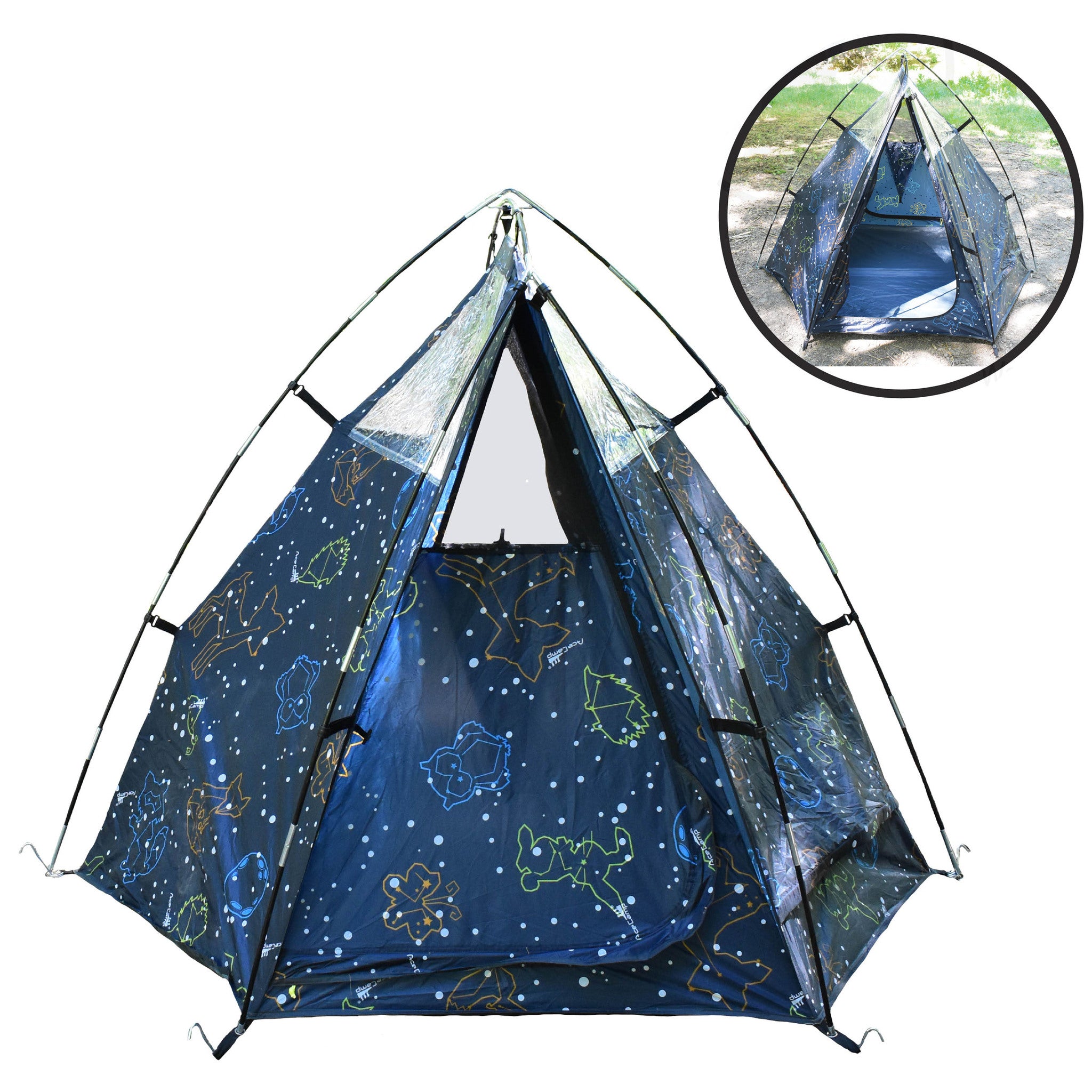 [CLEARANCE] Ace Camp Kids Glow In The Dark Tent
