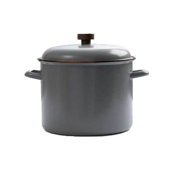 BAREBONES Enamel Stock Pot - Slate Gray