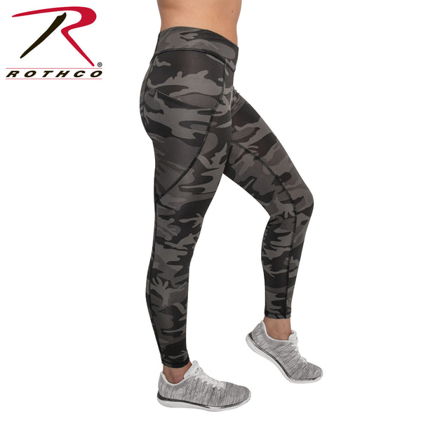 [CLEARANCE] Rothco Womens Workout Performance Camo Leggings With Pockets