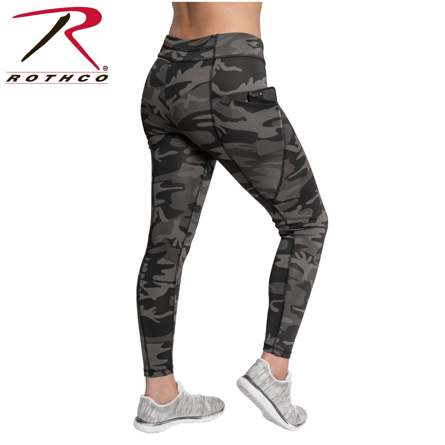 [CLEARANCE] Rothco Womens Workout Performance Camo Leggings With Pockets