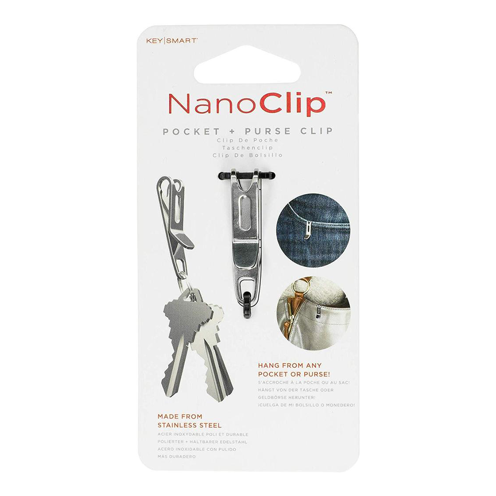 KeySmart Nano Clip Stainless Steel