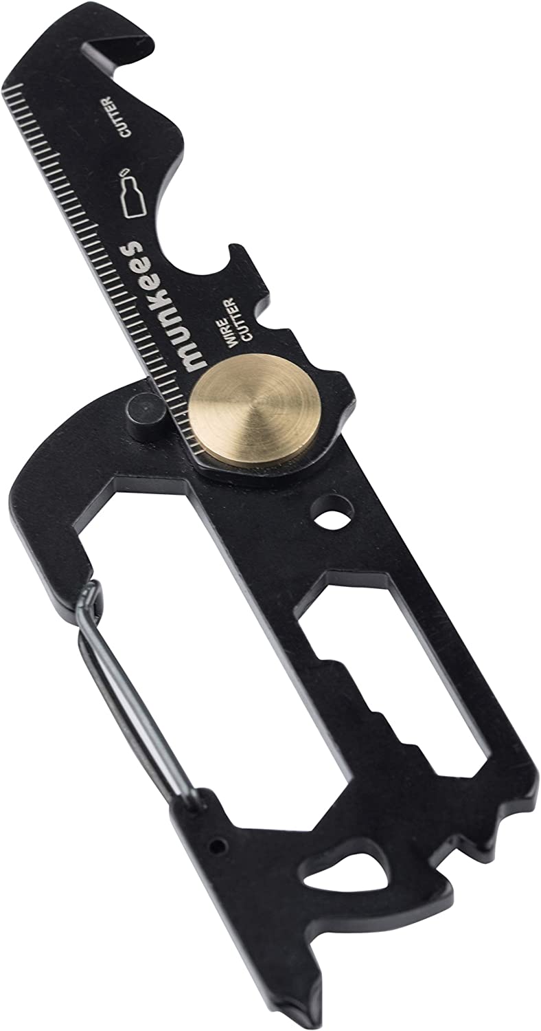 Munkees 13-Function Carabiner Card Tool