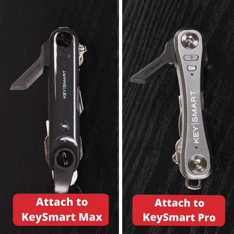 KeySmart Safeblade Finger-Friendly Keychain Box Cutter (Black)