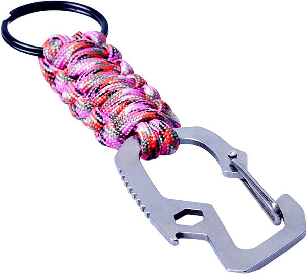 Munkees Multifunctional Carabiner with A Paracord