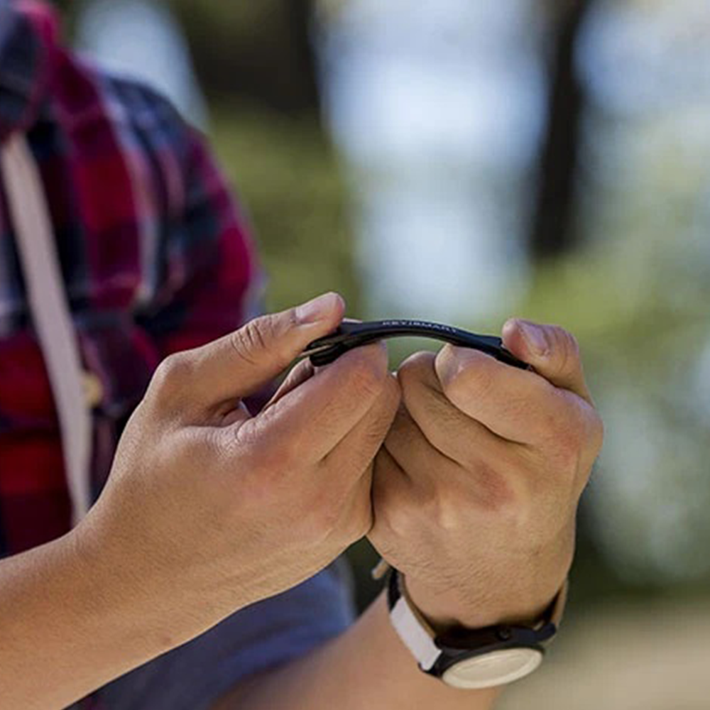KeySmart Flex Black - Compact Multiple Key Holder Car Key Organizer