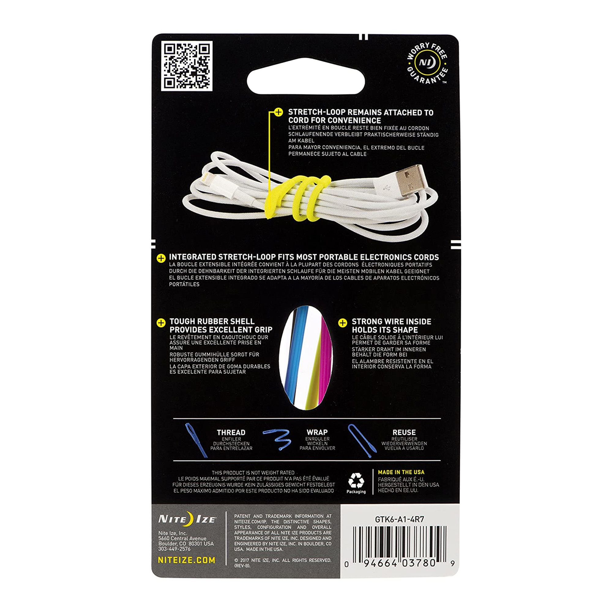 [CLEARANCE] Nite Ize Gear Tie® Cordable™ Twist Tie - 4 pcs