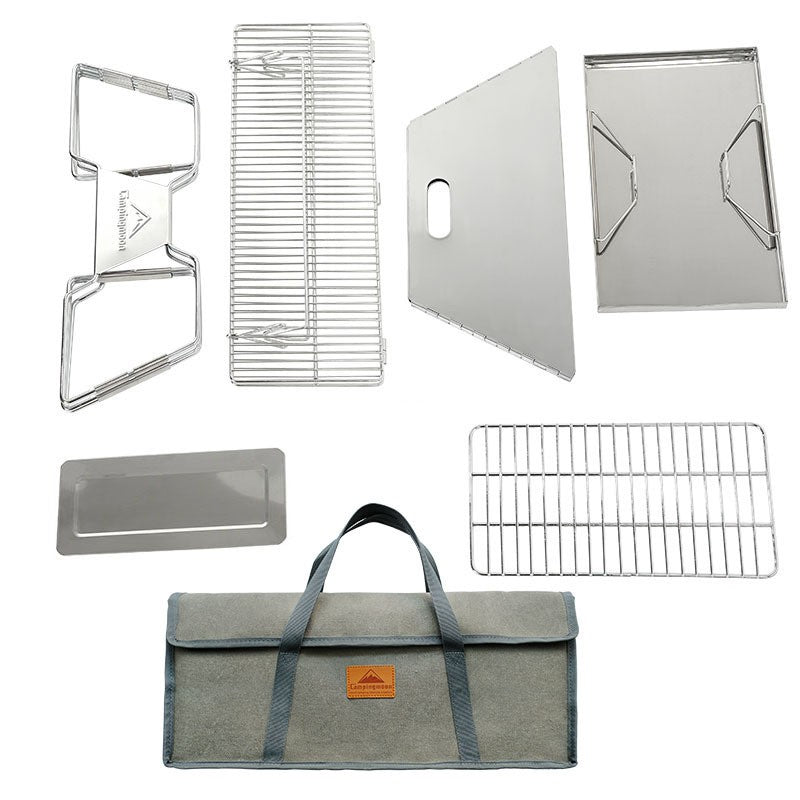 Campingmoon Portable Foldable BBQ Grill