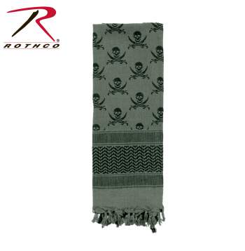 Rothco Skulls Shemagh Tactical Desert Keffiyeh Scarf