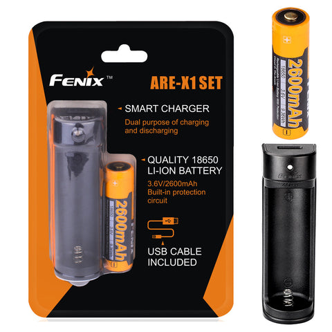 Fenix ARE-X1 + ARB-L-18-2600 (Battery + USB Charger Set)