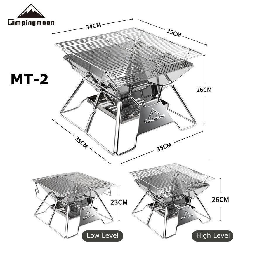 Campingmoon Portable Foldable BBQ Grill