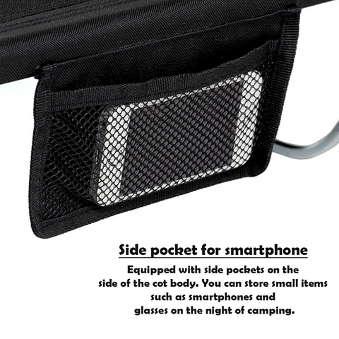 DoD Wide Camping Bed - Black