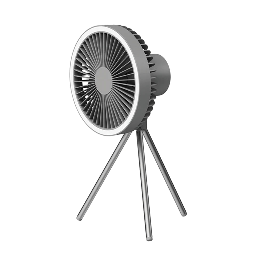 Montanic Rechargeable Tripod Fan w/ White Ring Light
