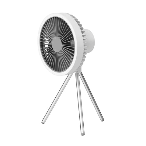 GL Extra Rechargeable Tripod Fan w/ White Ring Light