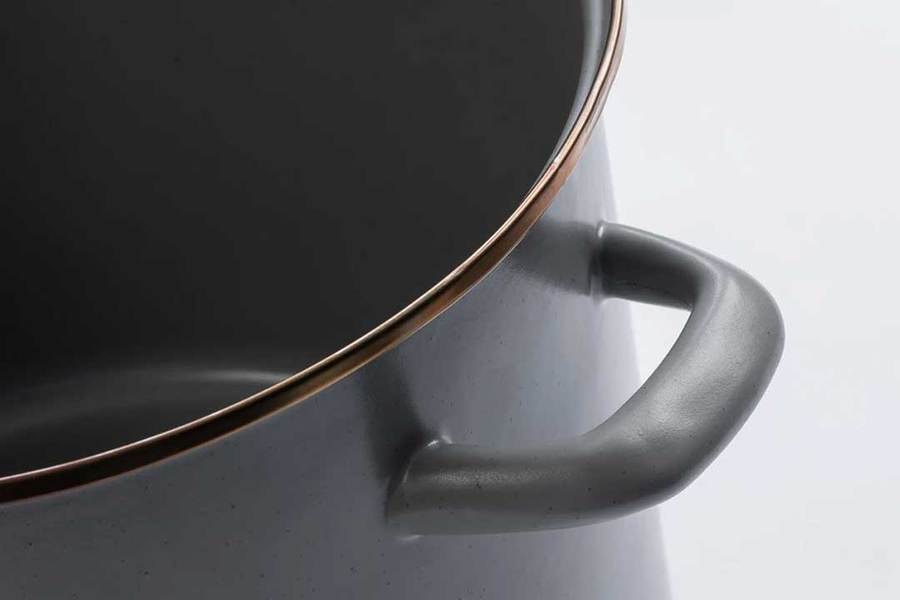 BAREBONES Enamel Stock Pot - Slate Gray