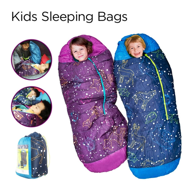 Ace Camp Youth Envelope Thin Glow In The Dark Sleeping Bag