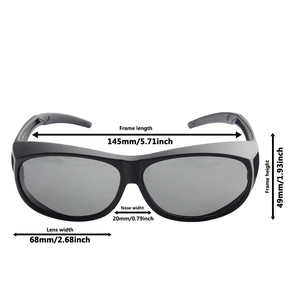 Xunqi DY-042 Fit Over Polarized Sunglass w/ Side Lens