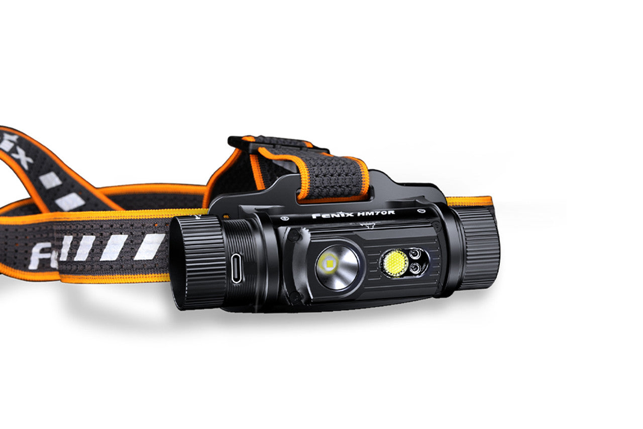 [CLEARANCE] Fenix HM70R Rechargeable Headlamp 1600 Lumens + Free E-LITE Mini Flashlight 150 Lumens