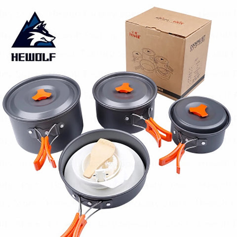 Hewolf 4-5 Person Outdoor Cookware