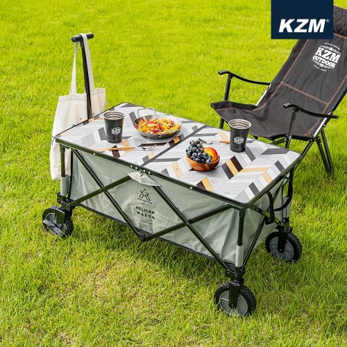 KZM Pelican Wagon 160L w/ FREE Wagon Table